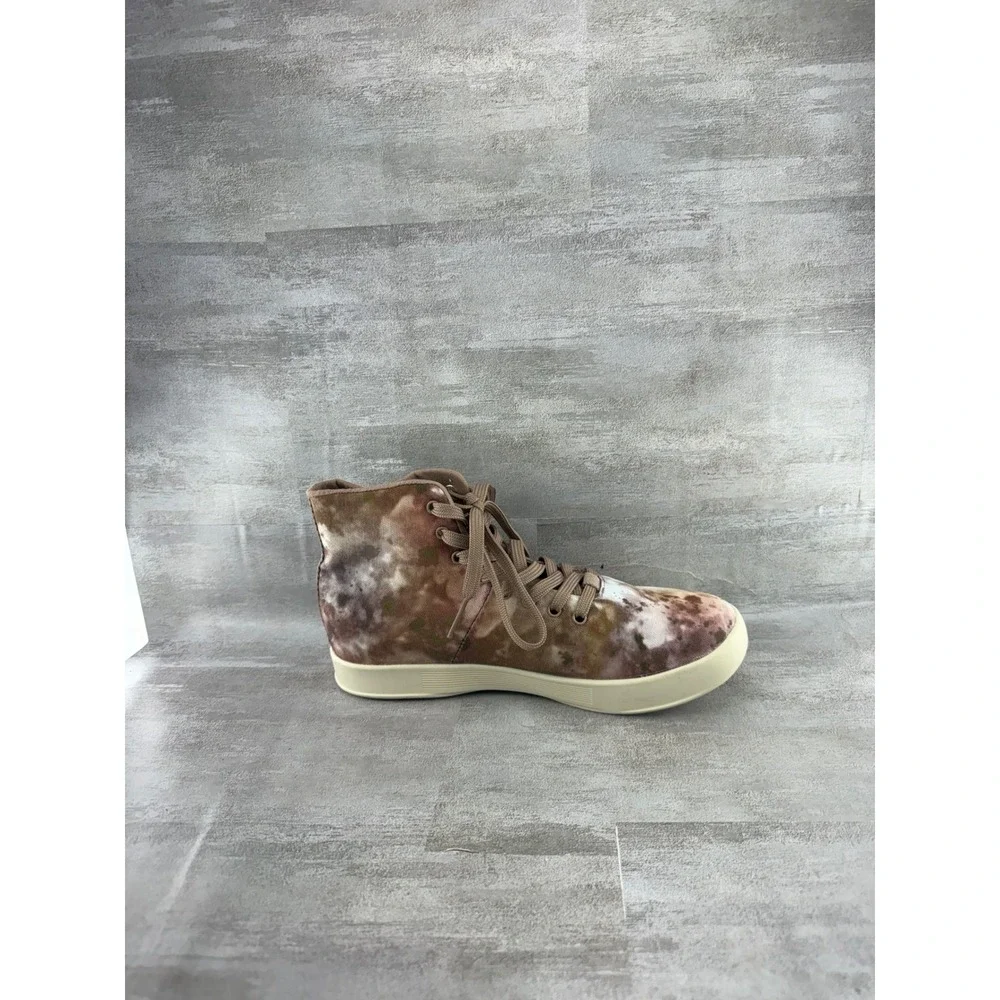 Nobull High Top Canvas Trainer Earth Tie Dye Sneakers Women 7.5 Mens 6